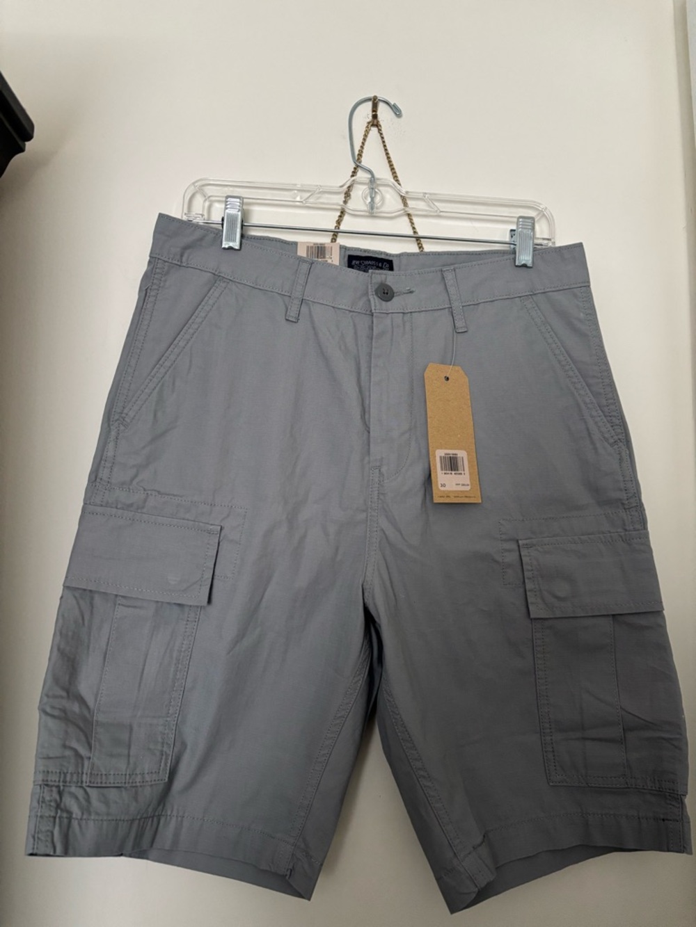 Levi's Light Gray Carrier Cargo Shorts